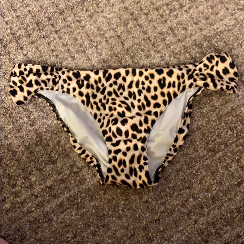 PINK Cheetah Print Cheeky Bikini Bottoms